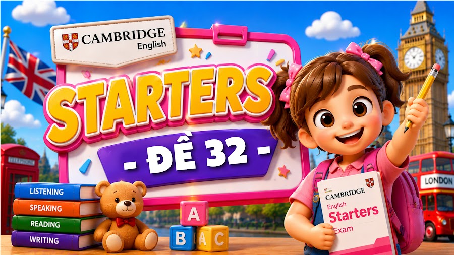 Đề thi STARTERS - ĐỀ 32