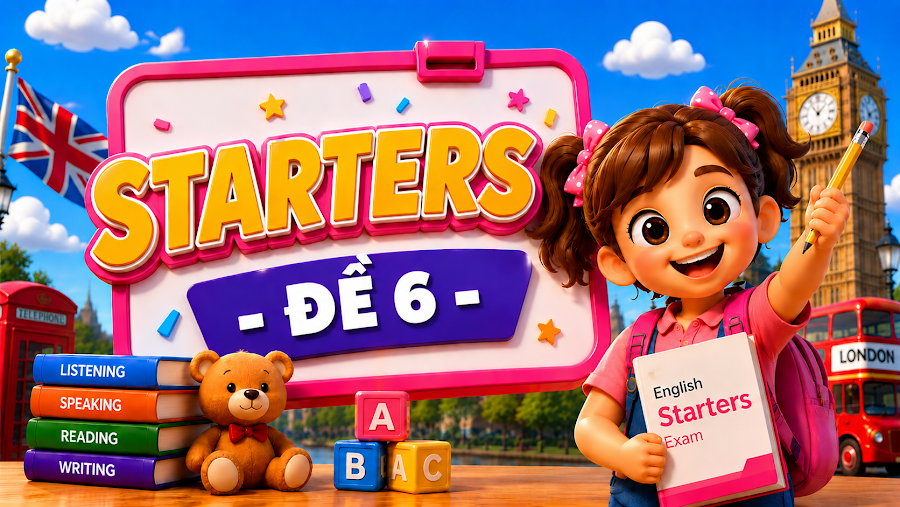 Đề thi STARTERS - ĐỀ 6