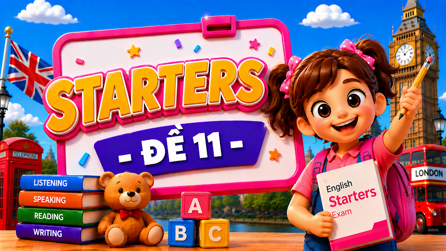 Đề thi STARTERS - ĐỀ 11