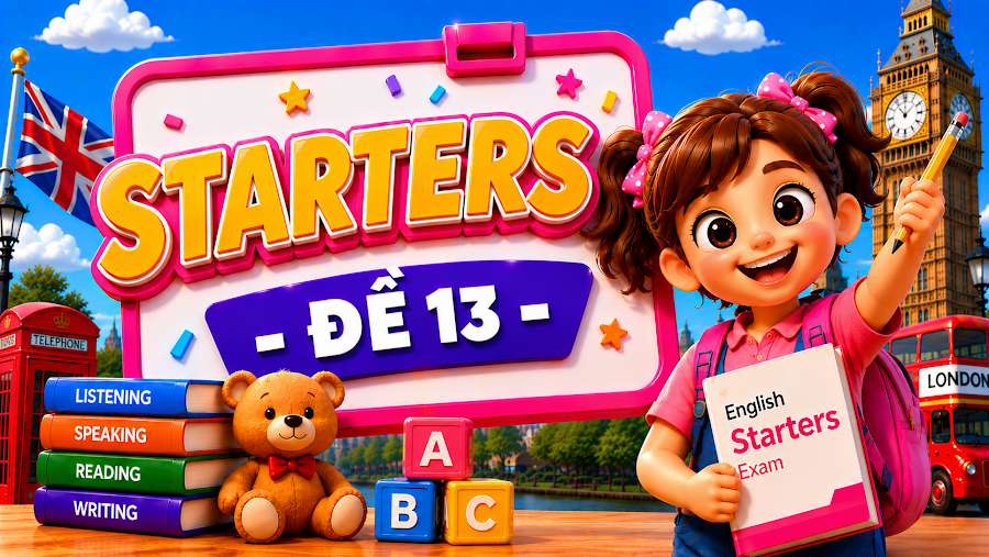 Đề thi STARTERS - ĐỀ 13