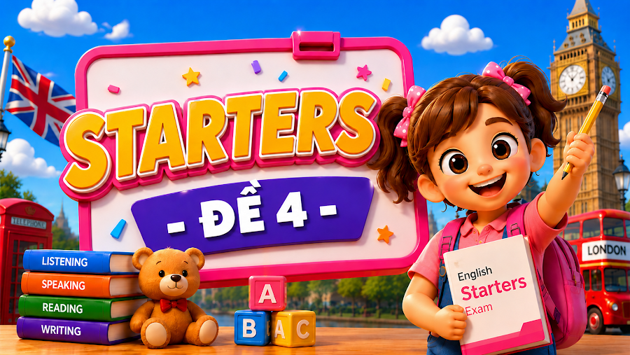 Đề thi STARTERS - ĐỀ 4