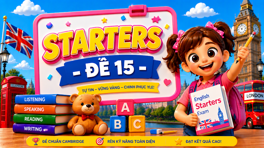 Đề thi STARTERS - ĐỀ 15